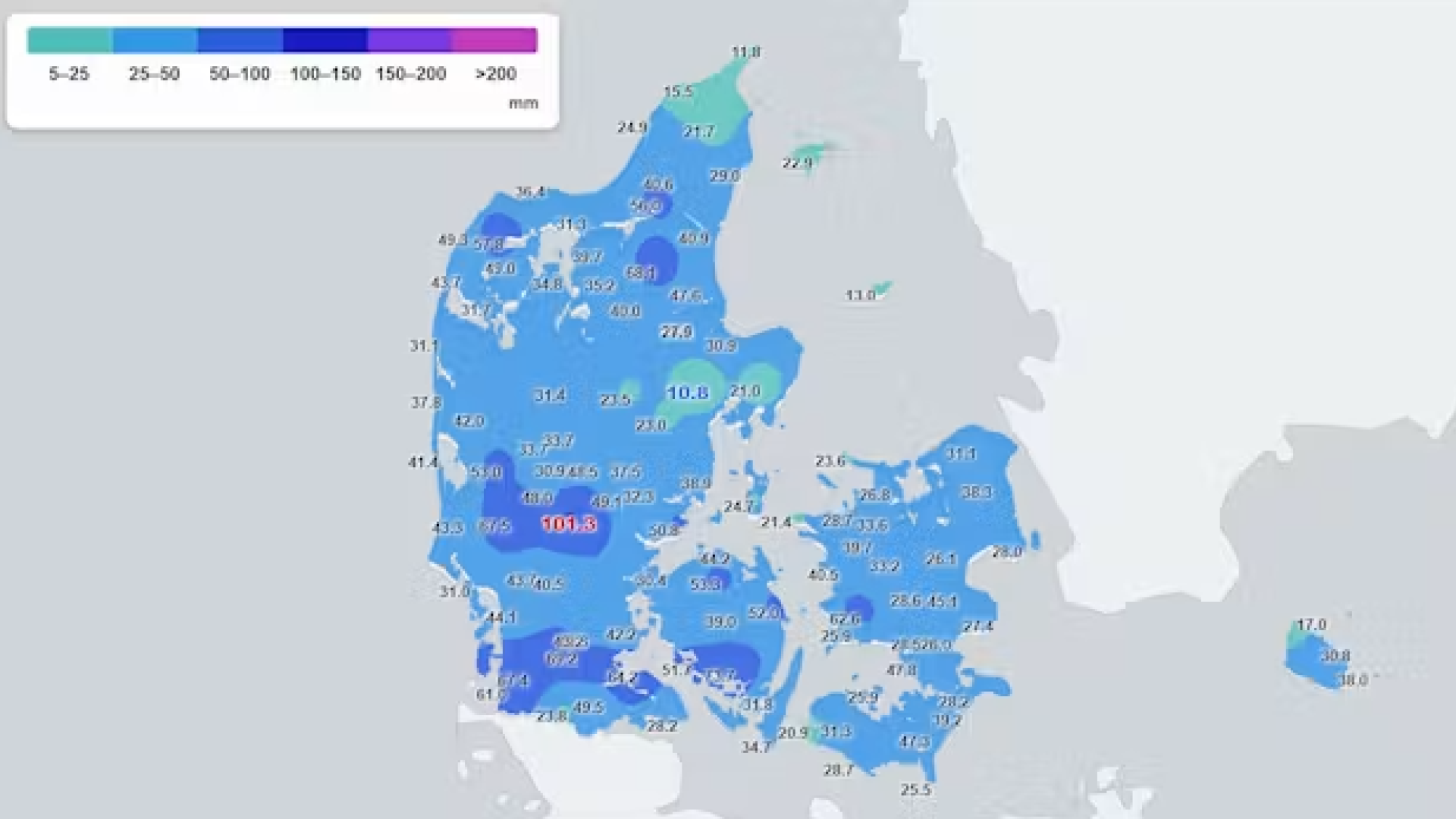 Årets vådeste uge: Sydjysk by blev hårdest ramt | tvSyd