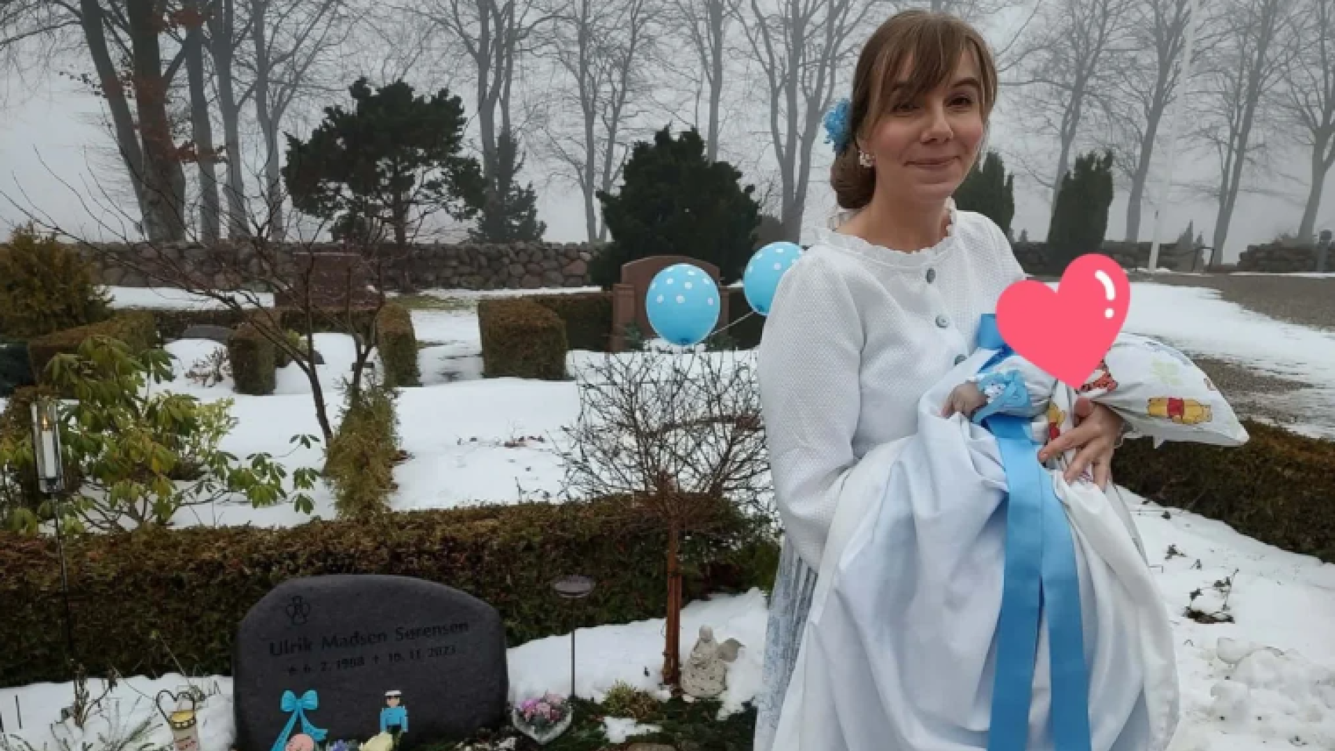 Carina har fået et barn med sin afdøde mand | tvSyd
