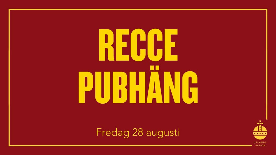 Reccepubhäng / Recce pub hang out