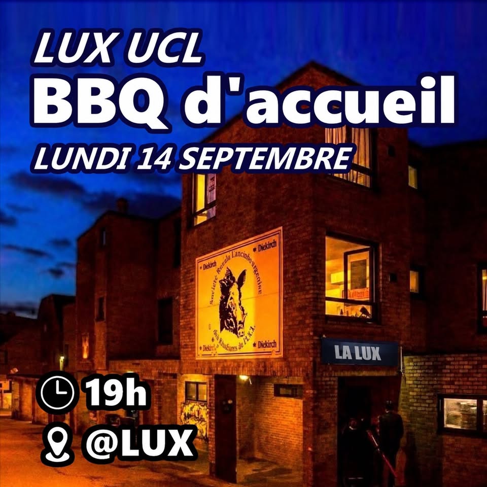 Bbq d’accueil LUX UCL