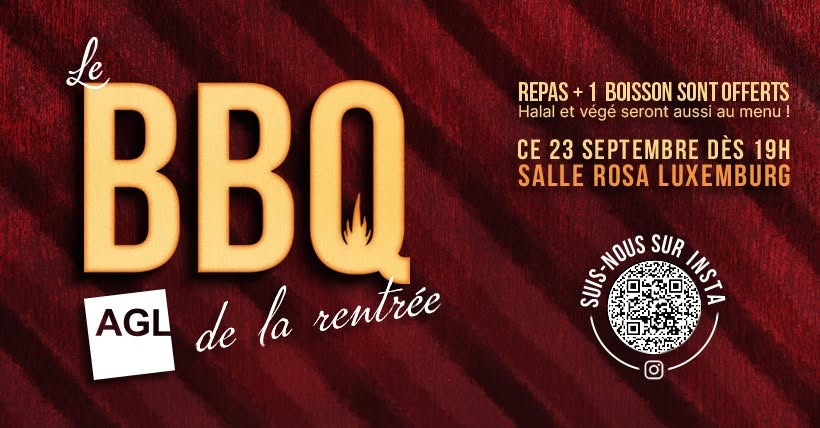 🔥 Le BBQ' AGL de la Rentrée 🔥