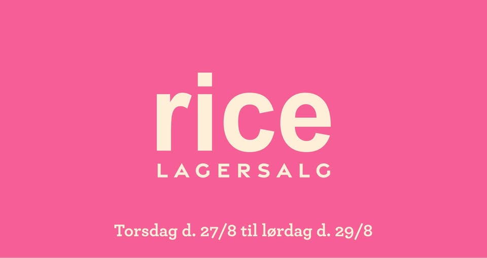 RICE LAGERSALG I ODENSE 🎨 - SPAR OP TIL 70%