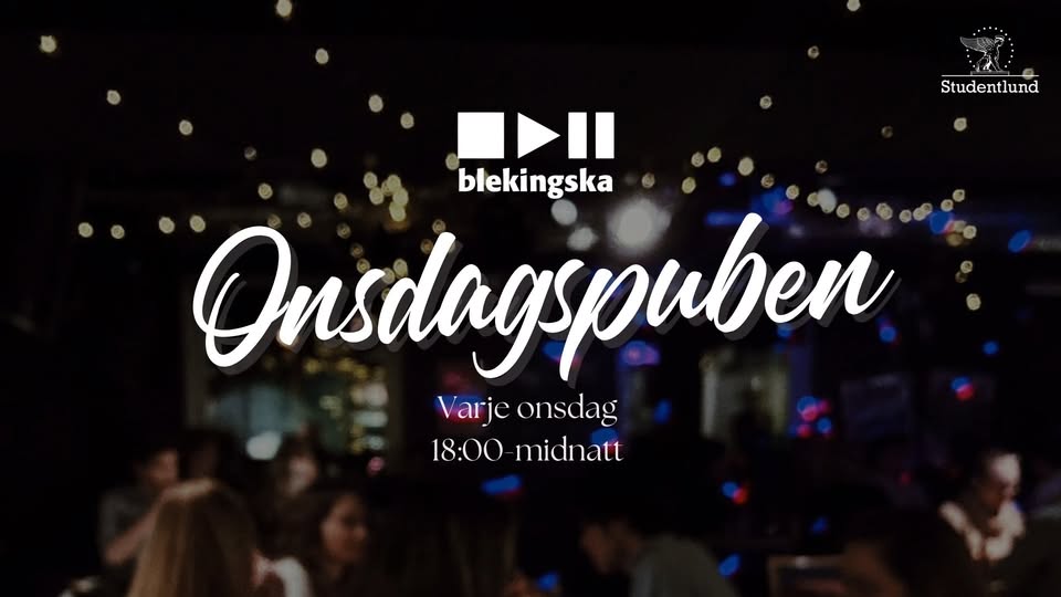 Onsdagspuben - GET TO KNOW BLEKINGSKA | Blekingska nationen