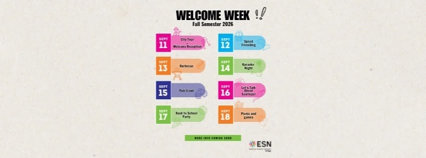 WELCOME WEEK by ESN ULiège