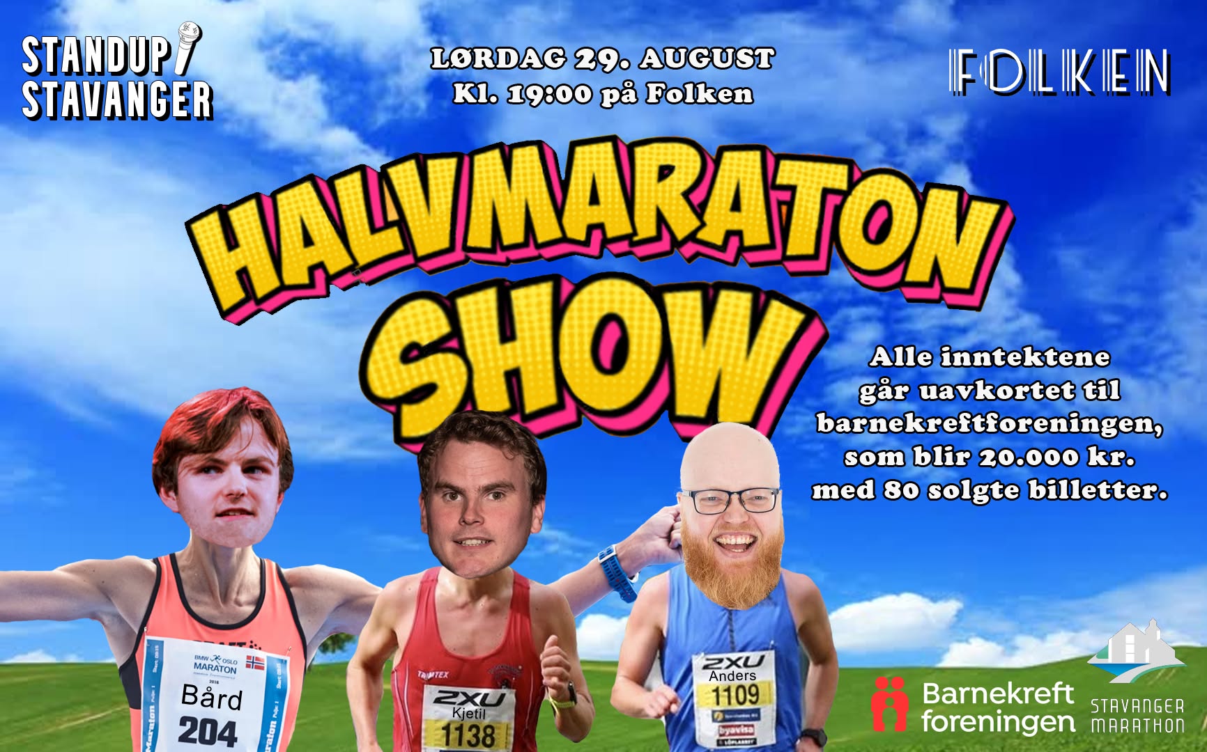 Halvmaraton Show på Folken - 29. august