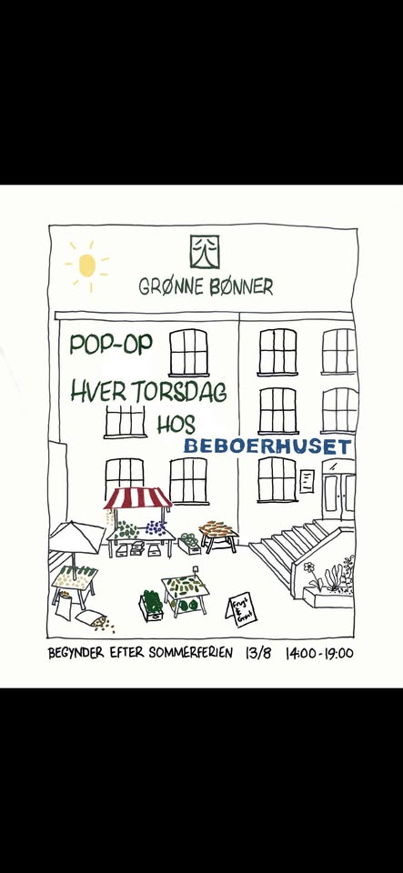 Grønne Bønner pop-op på Beboerhuset
