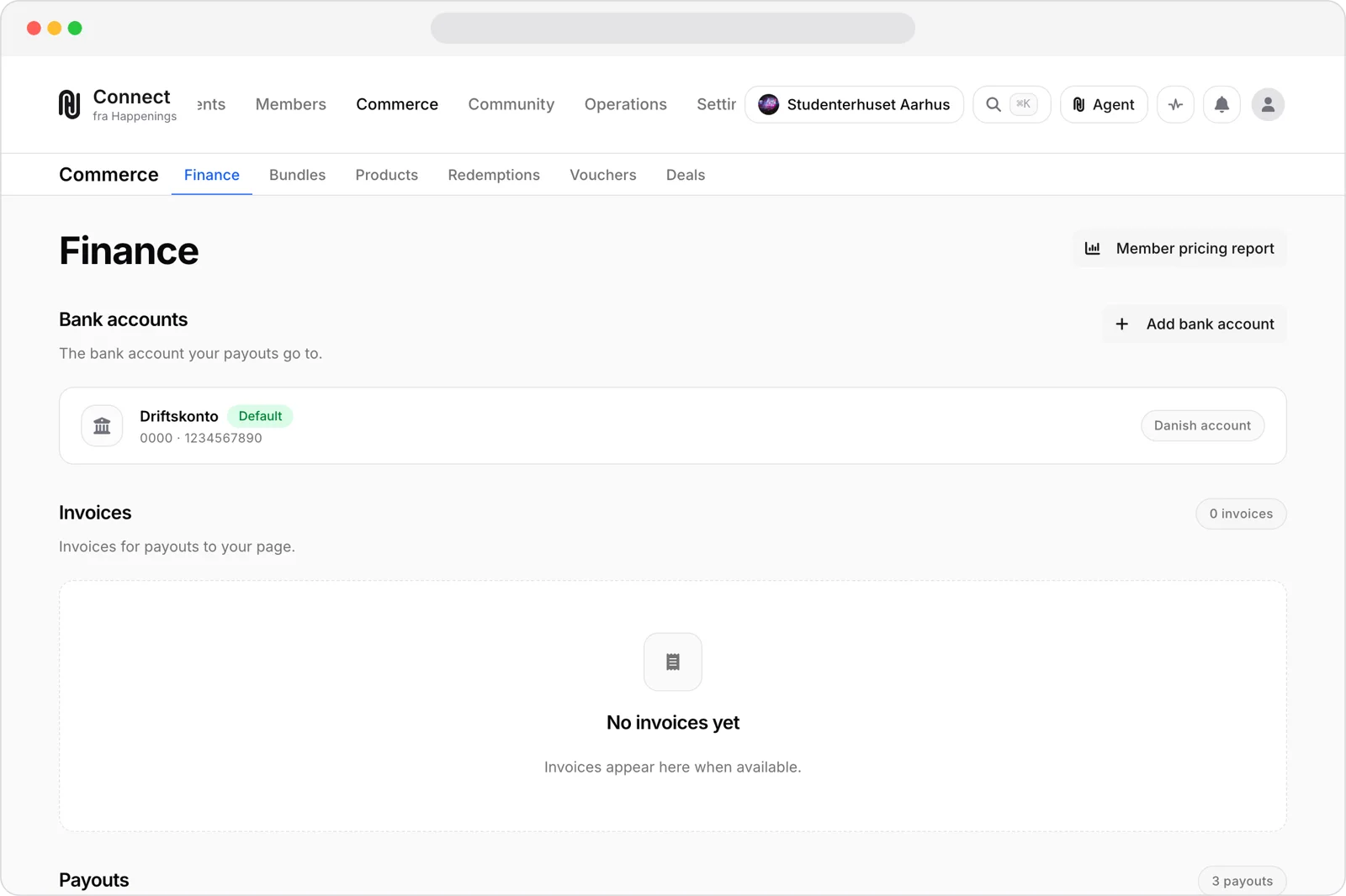 Confirm your payout account